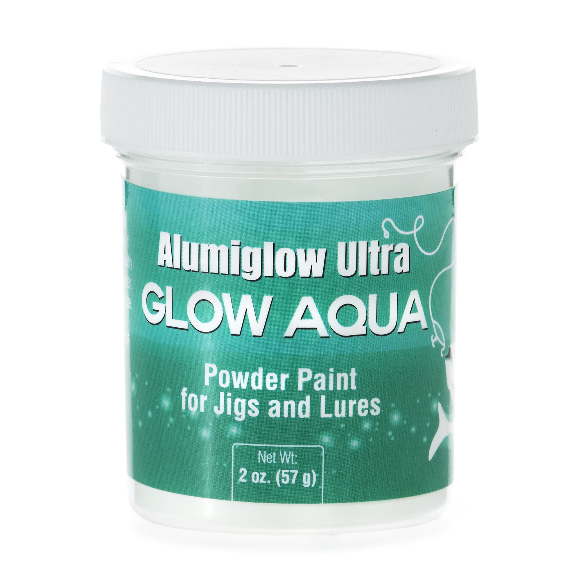 Alumiglow Heat Cured Glow Powder Paint for Tungsten Ice Fishing