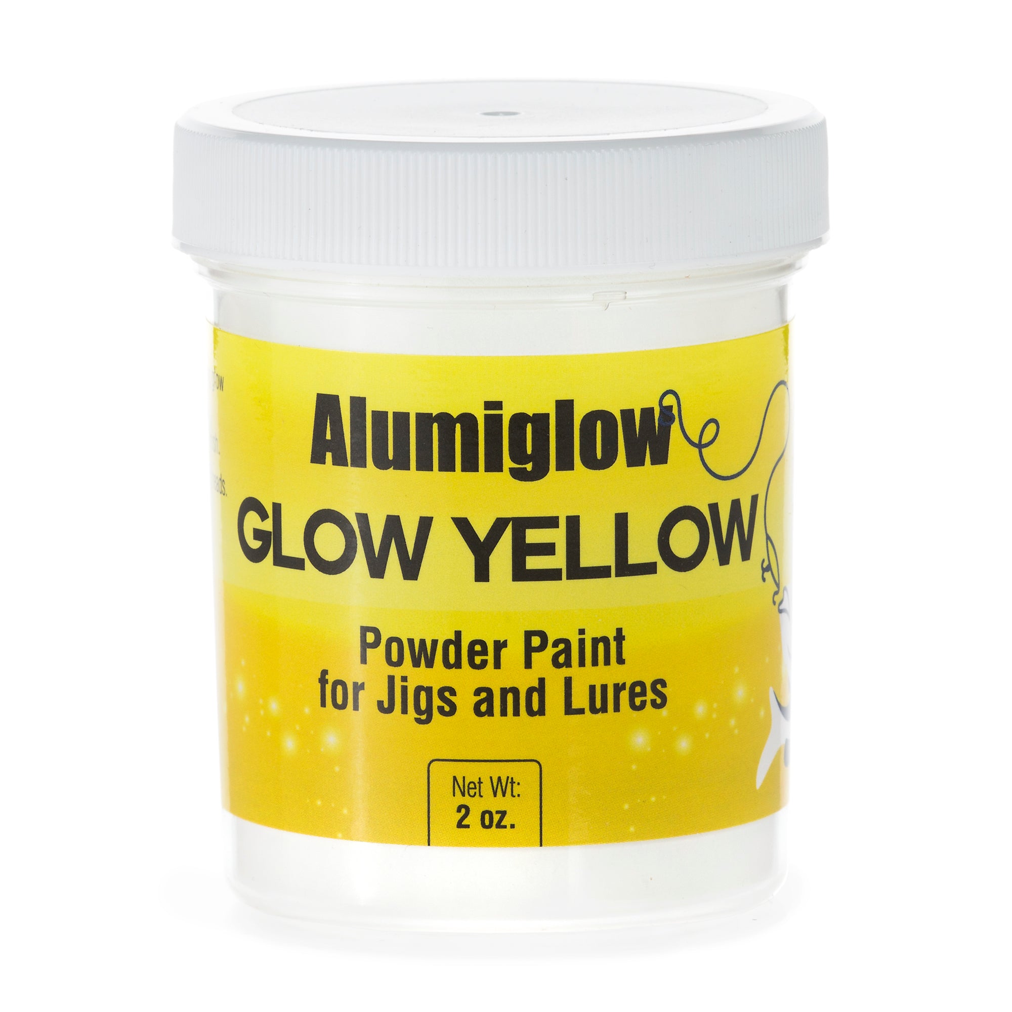 Alumiglow Heat Cured Glow Powder Paint for Tungsten Ice Fishing Jigs + More